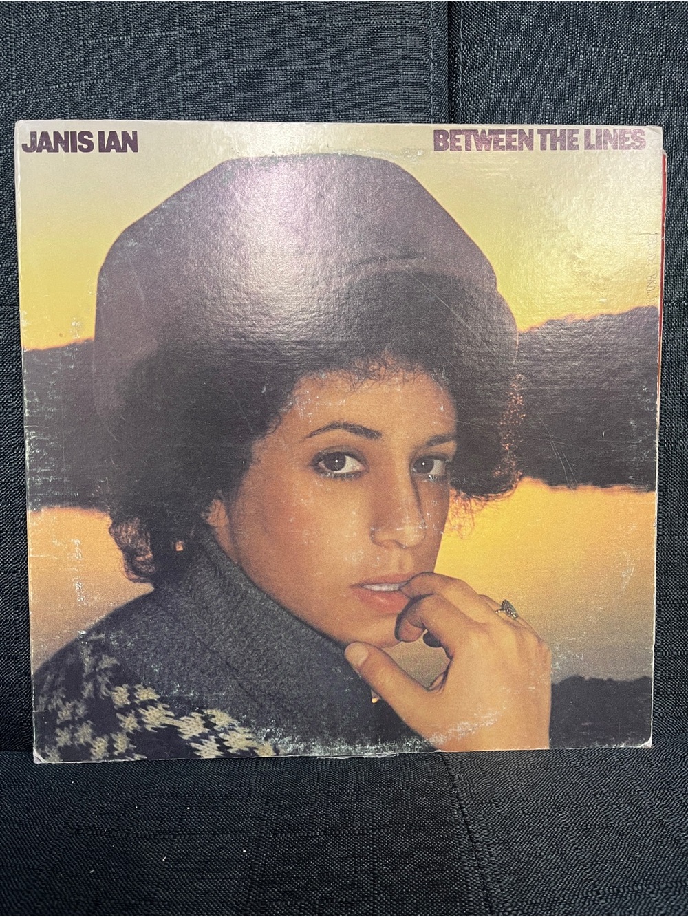 Janis Ian "Between The Lines" Vinyl Album - 1975 - Yellow & Brown Cover
